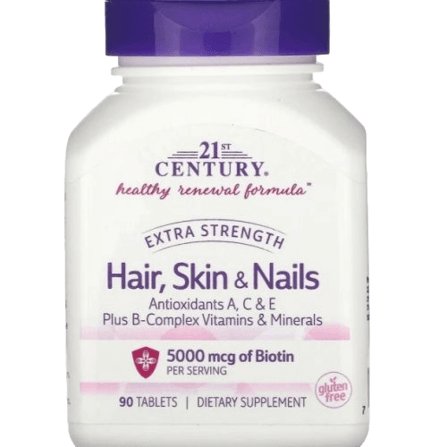 21st Century – Hair Skin & Nails 5000mcg 90 Tab